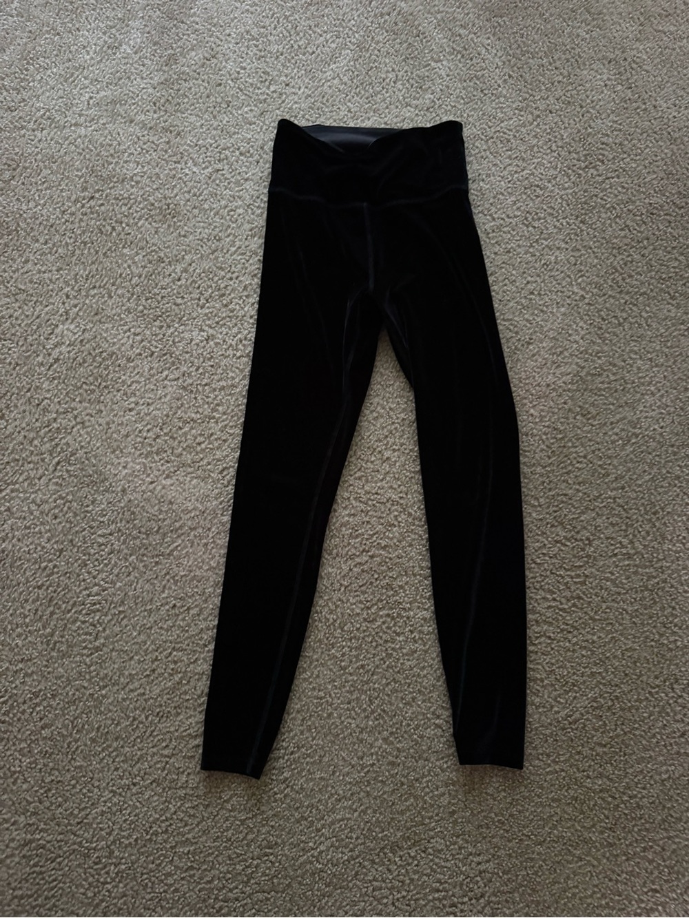 Beyond Yoga Kids Black Velvet High-Rise Leggings